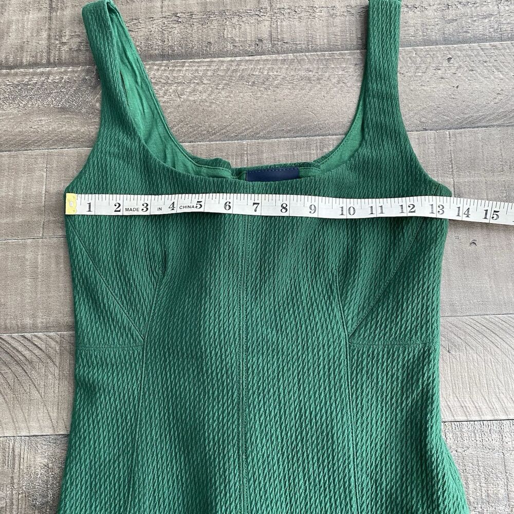 Maeve Deep Green Ribbed Tank Top - Picture 8 of 13